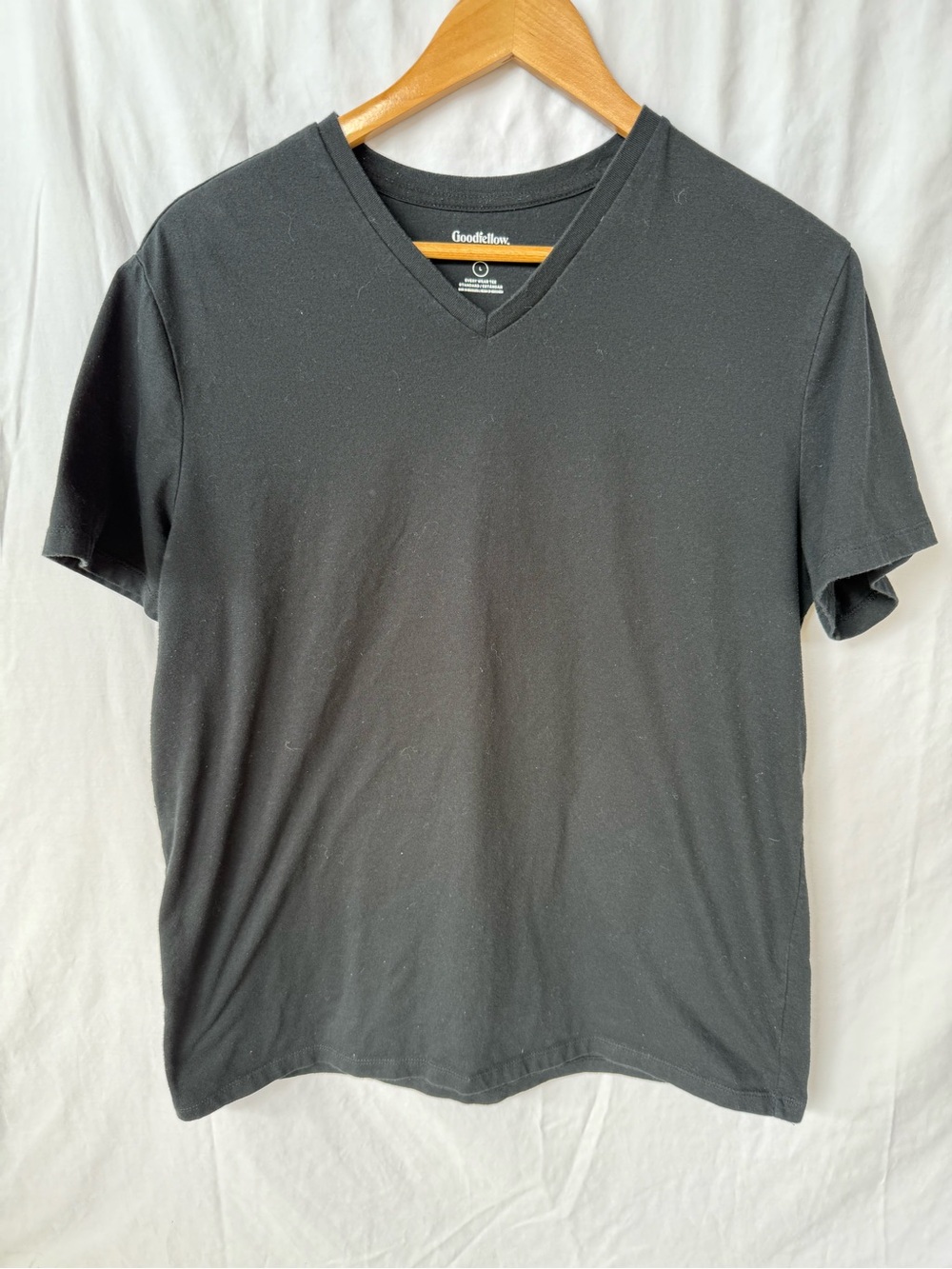 Goodfellow & Co Black V-Neck Short Sleeve Tee